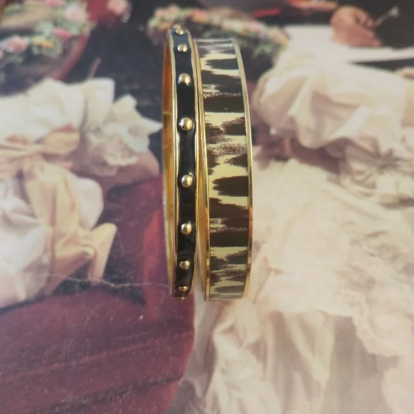 Kate Spade Gold and Black Bracelet Duo - Picture 2 of 16